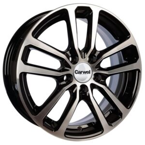 Carwel Donti Black Polished 6x15 5x114.3 ET38 CB67,1 60° 77404