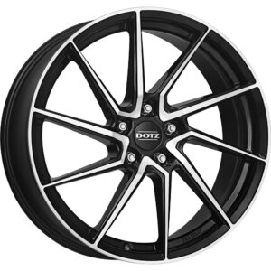 Dotz Spa dark Black/polished 7,5x17 5x114.3 ET38 CB71,6 60° 650 kg OSA70BP38
