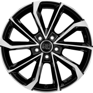 MSW 42 Gloss Black Full Polished 8x19 5x112 ET45 CB73,1 60° 790 kg W19357505T56