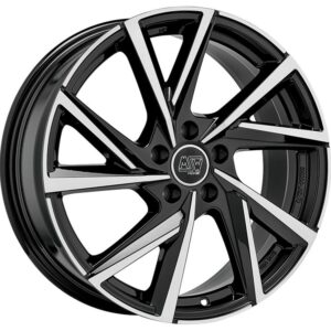 MSW 80-5 Gloss Black Full Polished 7x17 5x112 ET37 CB57,1 R13 690 kg W19383006T56
