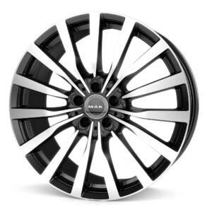 MAK Krone Black Mirror 9,5x20 5x112 ET22 CB66,6 (Long Bolt) R14 1000 kg F9520KNBM22WSY