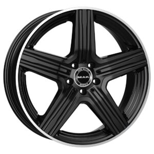 MAK Lewis-D Gloss Black Mirror Ring 9,5x20 5x112 ET57 CB66,6 (Long Bolt) R14 1050 kg F9520EDGL57WS7Y