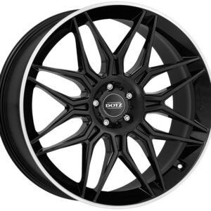 Dotz LongBeach dark Black/polished lip 9,5x22 5x112 ET40 CB70,1 60° 1045 kg OLO2N8BL40
