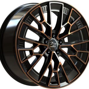 Fondmetal 1972 Black Clearcoat Matt Bronze Machined 9x21 5x112 ET38 CB66,5 60° 1050 kg RF19195