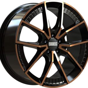 Fondmetal Elatha Black Clearcoat Matt Bronze Machined 8x18 5x112 ET45 CB66,5 R13 800 kg RF19222