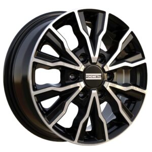 Fondmetal PRO2 Glossy Black Machined 7x17 6x120 ET48 CB74,5 60° 1250 kg RF19904