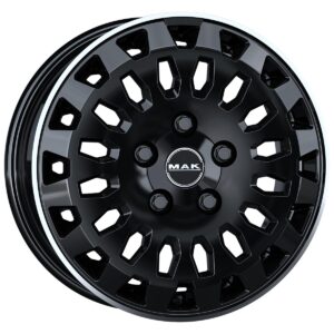 MAK Overland Gloss Black Mirror Ring 6,5x16 5x130 ET55 CB89,1 60° 1075 kg F6560RVGL55KT
