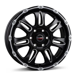 Borbet CW8 black rim window polished matt 8x18 5x130 ET45 CB84,1 60° 1200 kg 222737