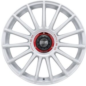 OZ Racing Superturismo Evoluzione WRC Race White Red Lettering 8x18 5x112 ET48 CB75,0 R12 790 kg W01854206EW33