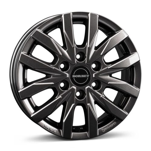 10722 Borbet CW6 mistral anthracite glossy 6,5x16 6x130 ET62 CB84,1 60° 1350 kg 497485